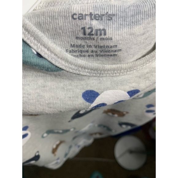 Carters Bundle Brand New 2 Piece Sweater Outfit & Long Sleeve Bear Pants Set 12M - Picture 7 of 7